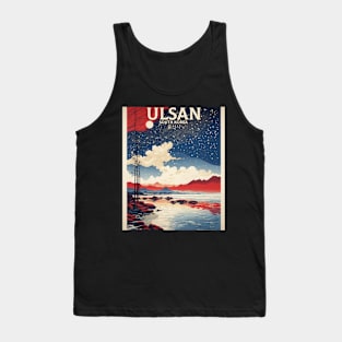 Ulsan South Korea Starry Night Travel Tourism Retro Vintage Tank Top